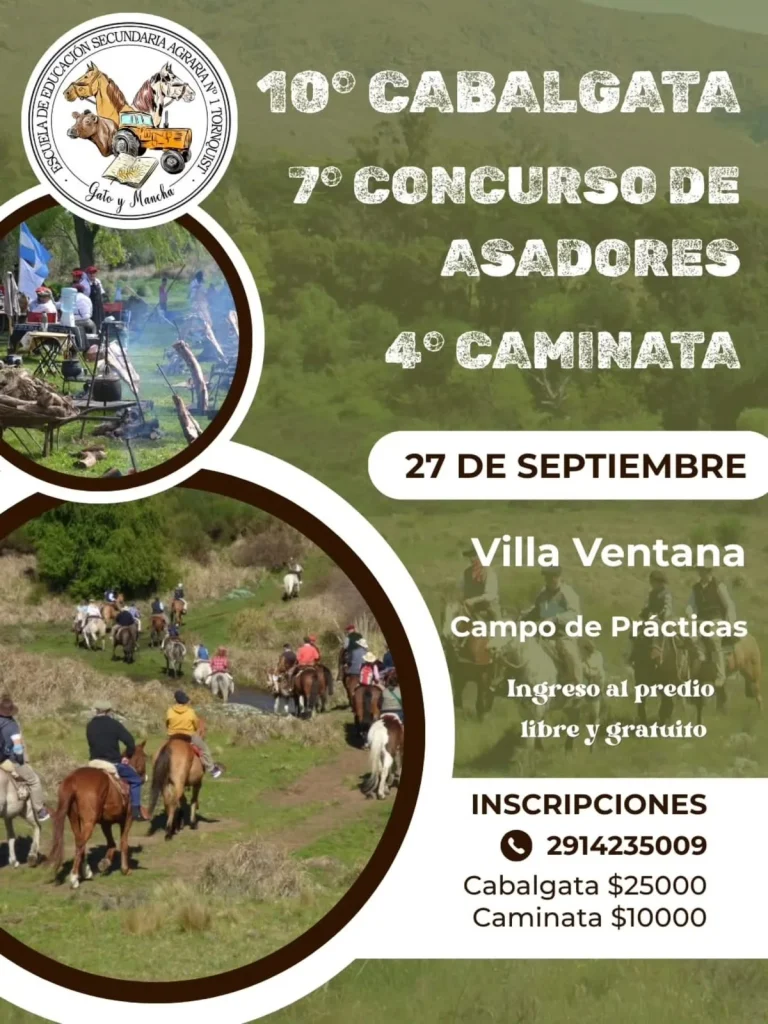 Cabalgata Concurso Asadores Caminata Villa Ventana 2026