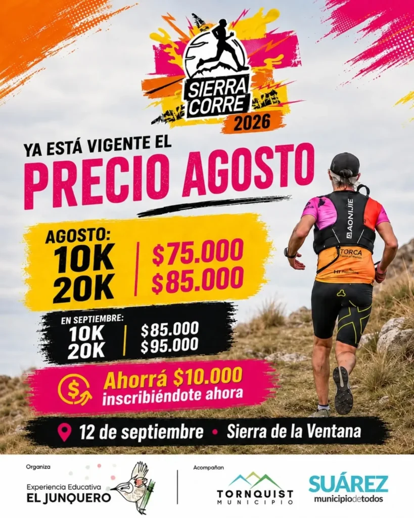 Sierra Corre 2026 Trail Running Flyer